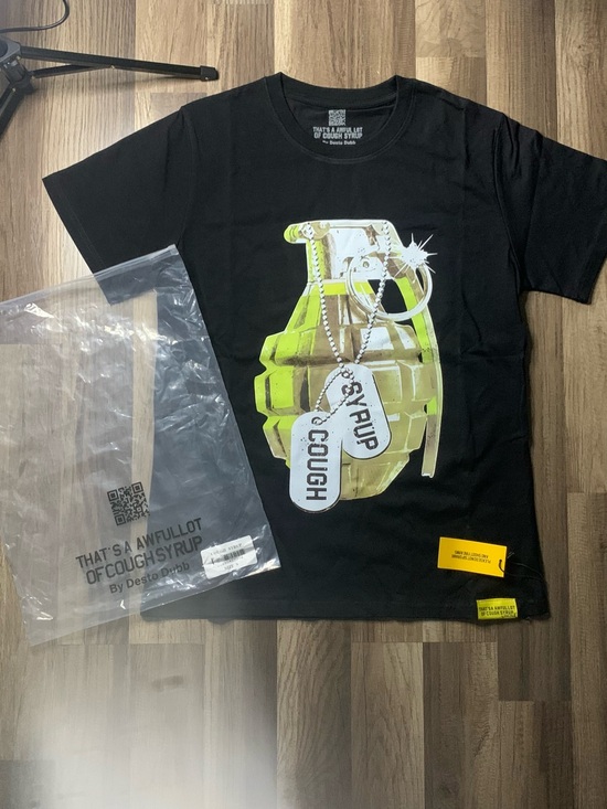 That's A Awful Lot Of Cough Syrup Other - Cough Syrup Grenade Graphic Tee - Black